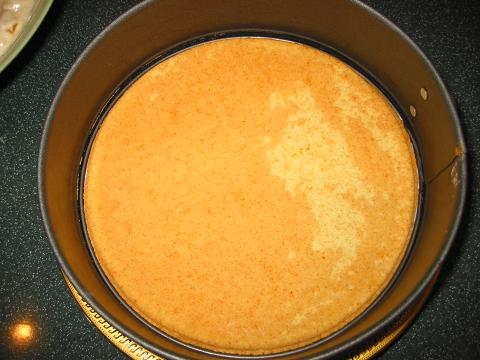 Персиковый торт-суфле