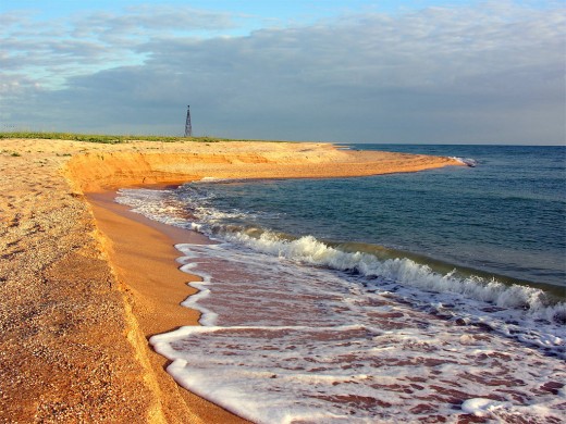 Арабатская стрелка соляное фото