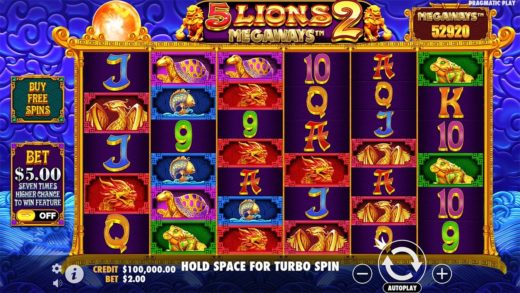 Как выиграть по-крупному с 5 Lions Megaways 2 от Pragmatic Play