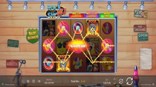 Rock Wild Shop от Riddec Games: когда слот играет на гитаре