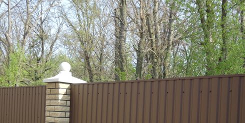 Виды заборов, сделанных из металла