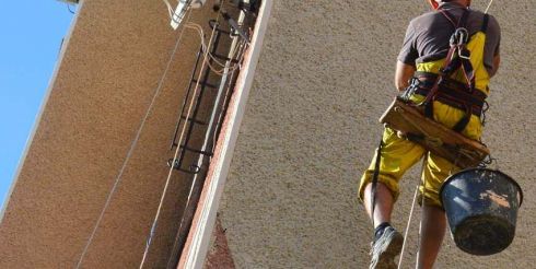 Ремонт фасадов альпинистами